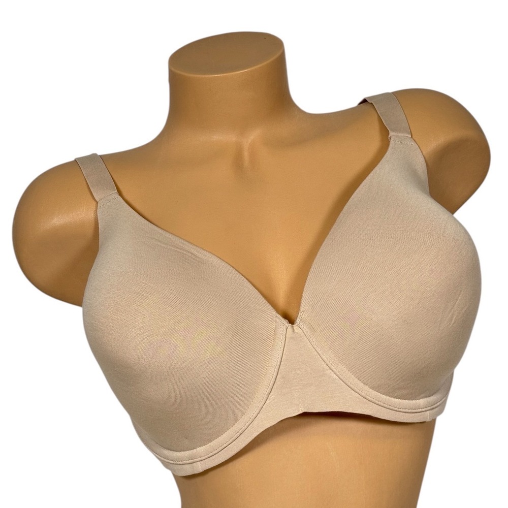 Bali Comfort Revolution Underwire Bra Tan Nude Full Coverage 42DD‎ B202
